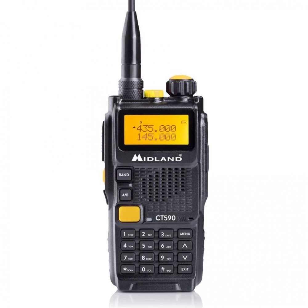 Ασύρματος Πομποδέκτης UHF/VHF 5W με Μονόχρωμη Οθόνη  Midland CT590 S