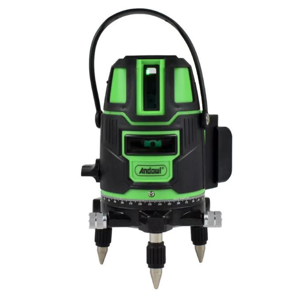 Επαγγελματικό Ηλεκτρικό Αλφάδι Laser Πράσινο Οριζόντιο/Κάθετο Andowl  