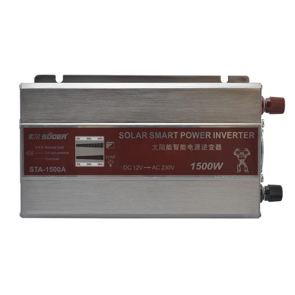 Inverter 1500W τροποποιημένου ημιτόνου από 12V σε 220V+5V USB SUOER STA-1500A