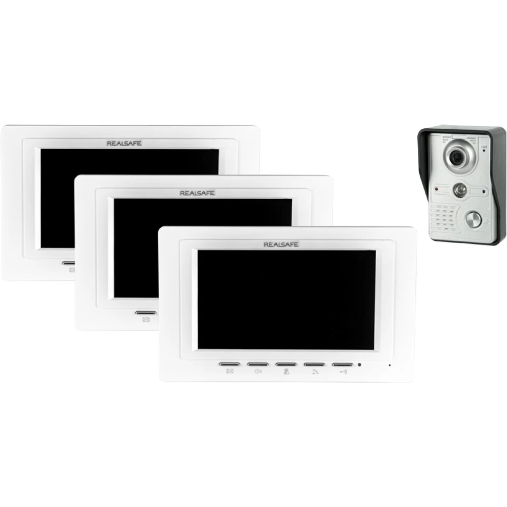 Σετ θυροτηλεόρασης 3 μόνιτορ & 1 κάμερα, οθόνη: 7’’ TFT LCD VDP-313
