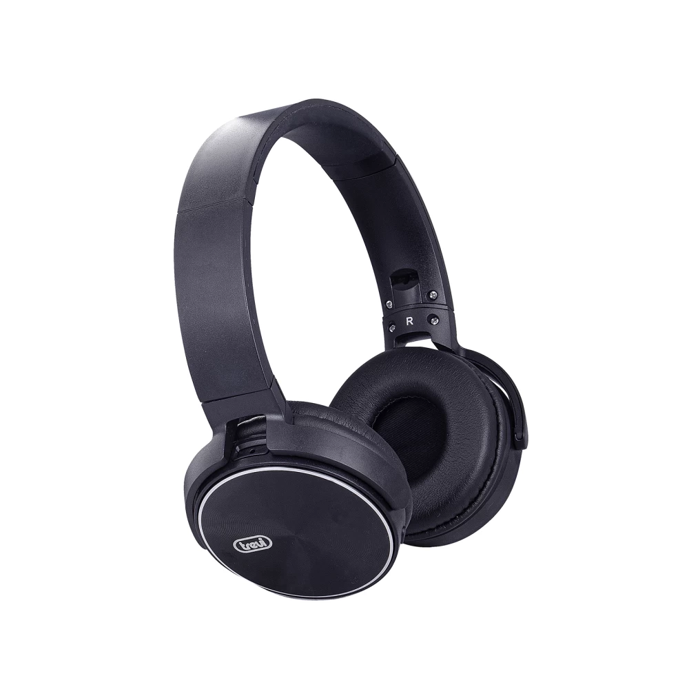 Ακουστικά ασύρματα bluetooth TREVI με μικρόφωνο μαύρα DJ 12E50