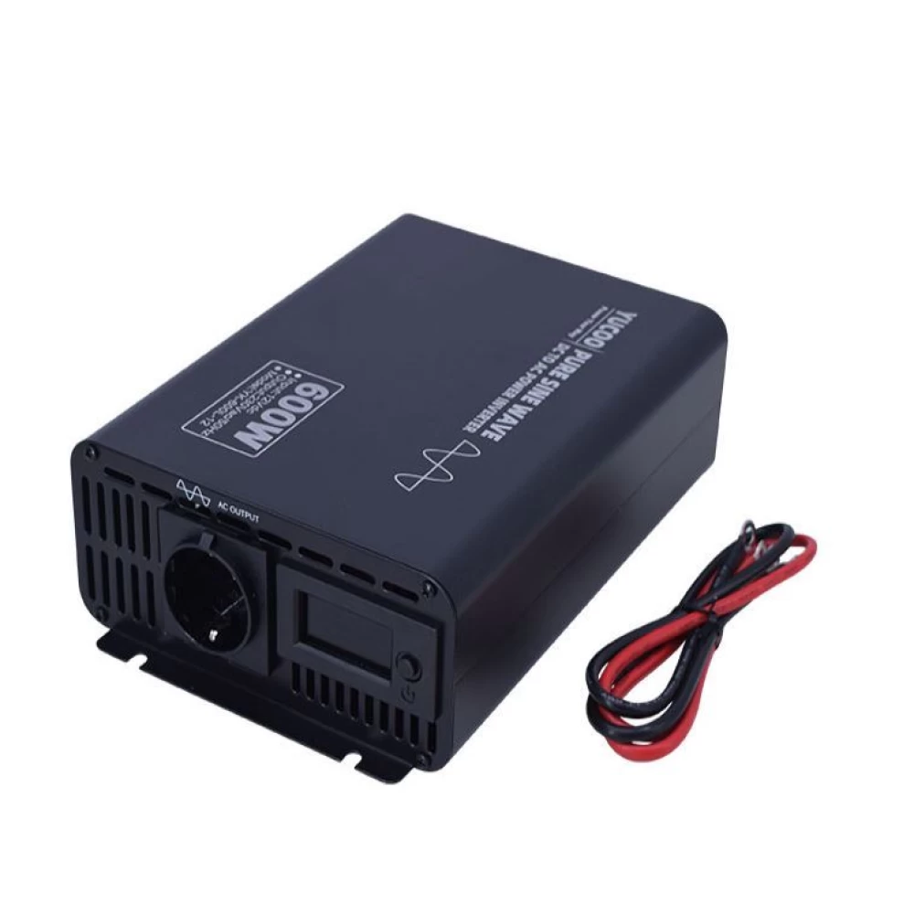 Inverter καθαρού Ημιτόνου 12V DC ΣΕ 230V AC 600VA YK-600L-12