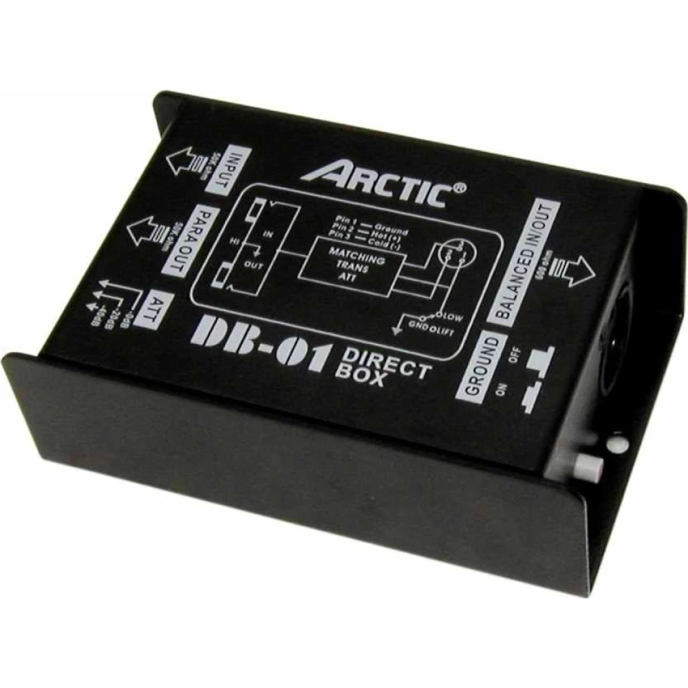 Παθητικό DI Box 1 Καναλιού μετατροπέας Line σήματος σε mic   Arctic DB-01 