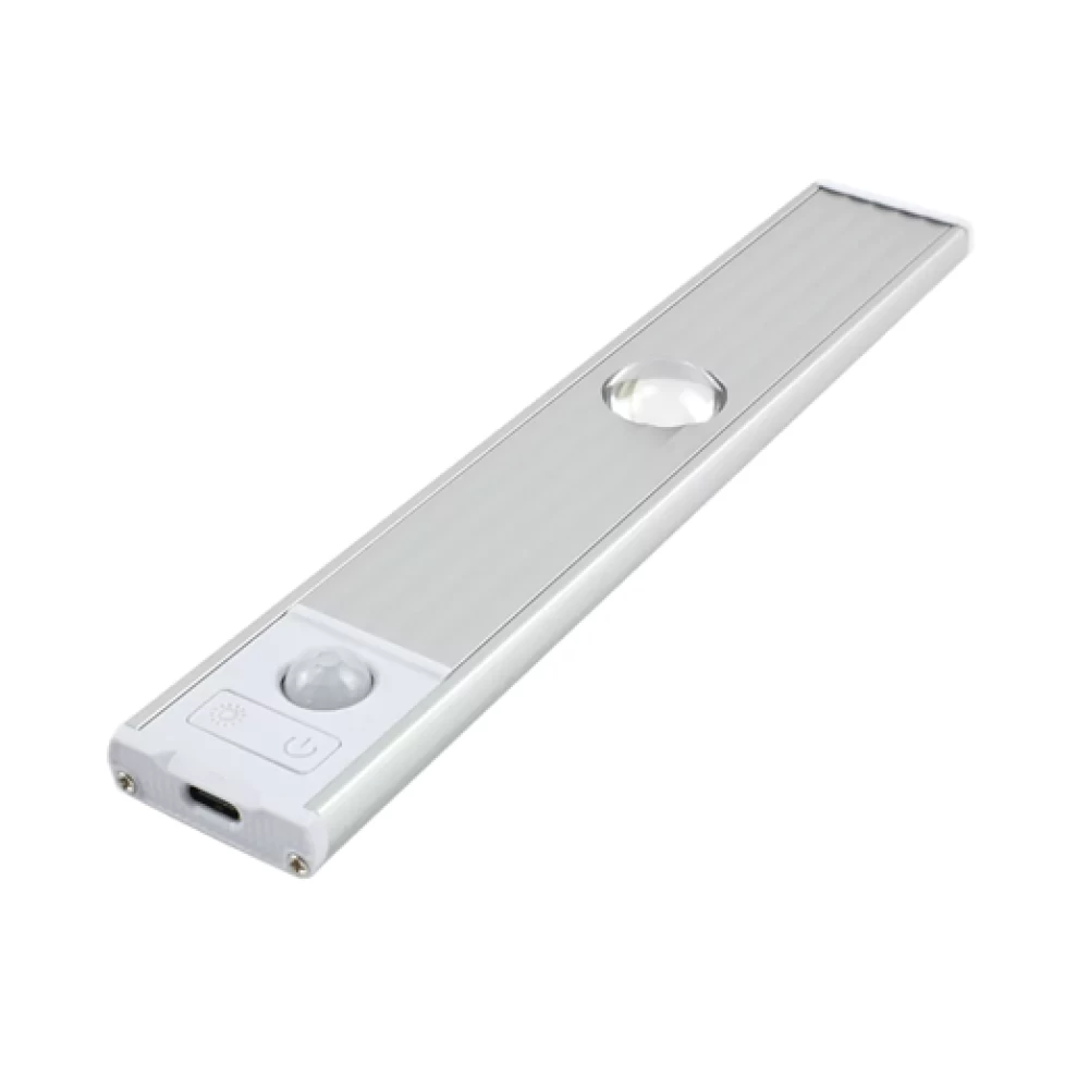 Επιτοίχιο φωτιστικό LED ράγα 20cm 180º ψυχρού/θερμού/φυσικού λευκού φωτισμού Foyu FO-12-06 – ασημί