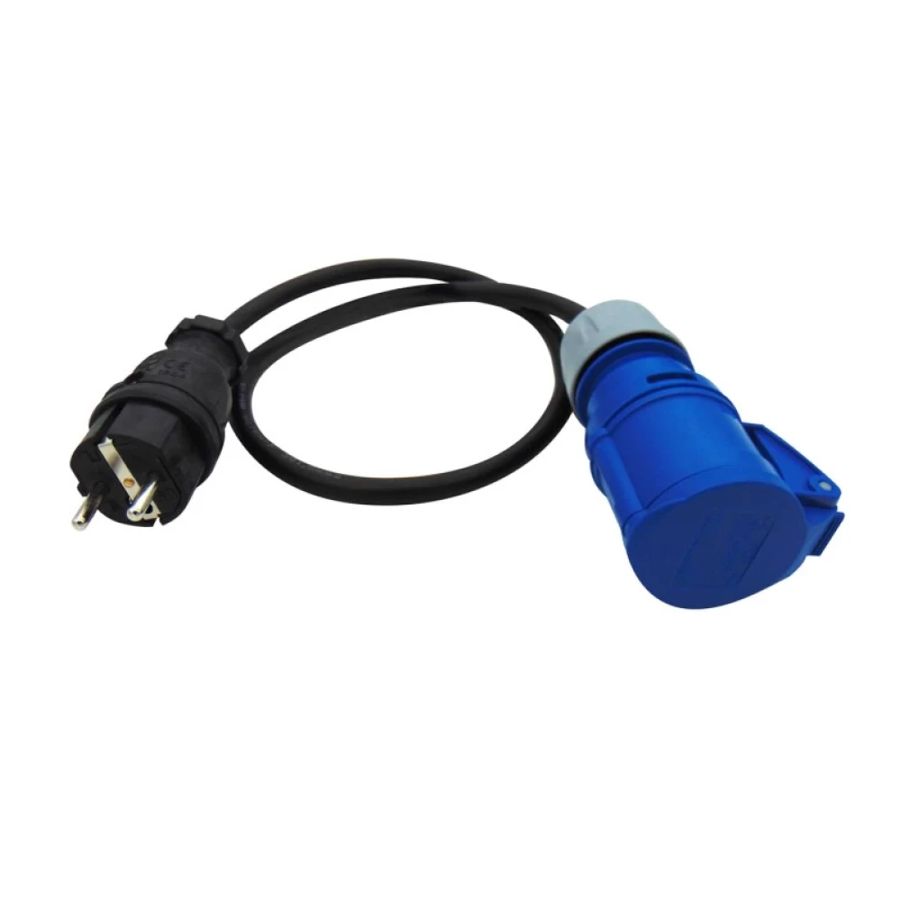 Βιομηχανικό adaptor θηλυκό  3P 16A με καλώδιο σε σούκο αρσενικό 16A IP44 9009 PCE