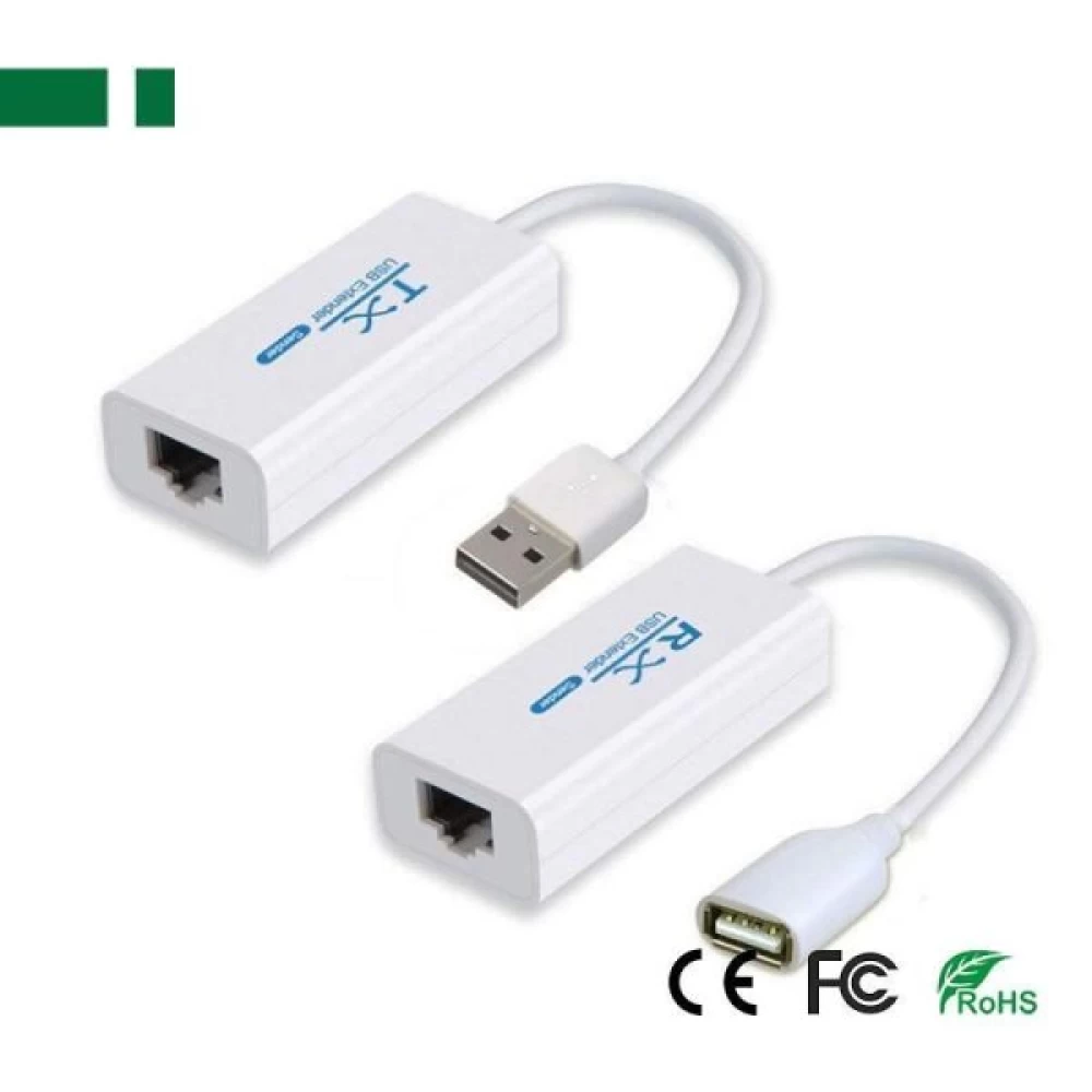 Προσαρμογέας επέκτασης 200M USB σε RJ45 extender 