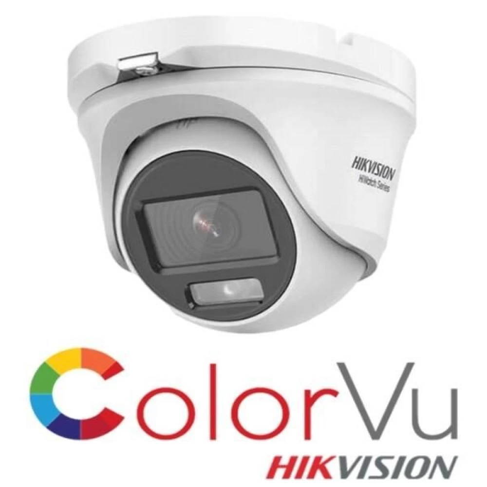 ΚΑΜΕΡΑ HWT-T129-M DOME 2 MP 2.8 mm Up to 20 m IP66  HIKVISION/HiWatch/TURBO HD ColorVu 