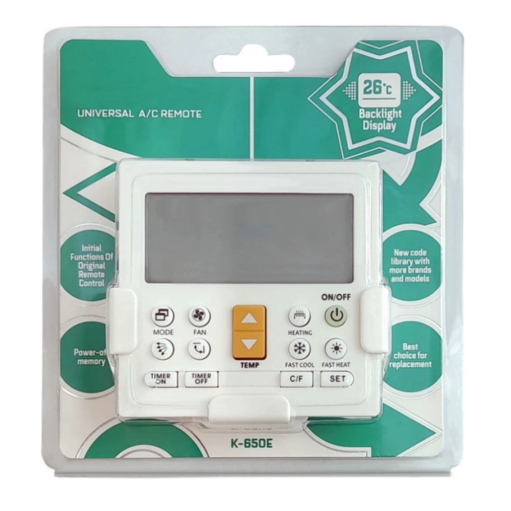 K-650E Universal Τηλεχειριστήριο για Κλιματιστικά