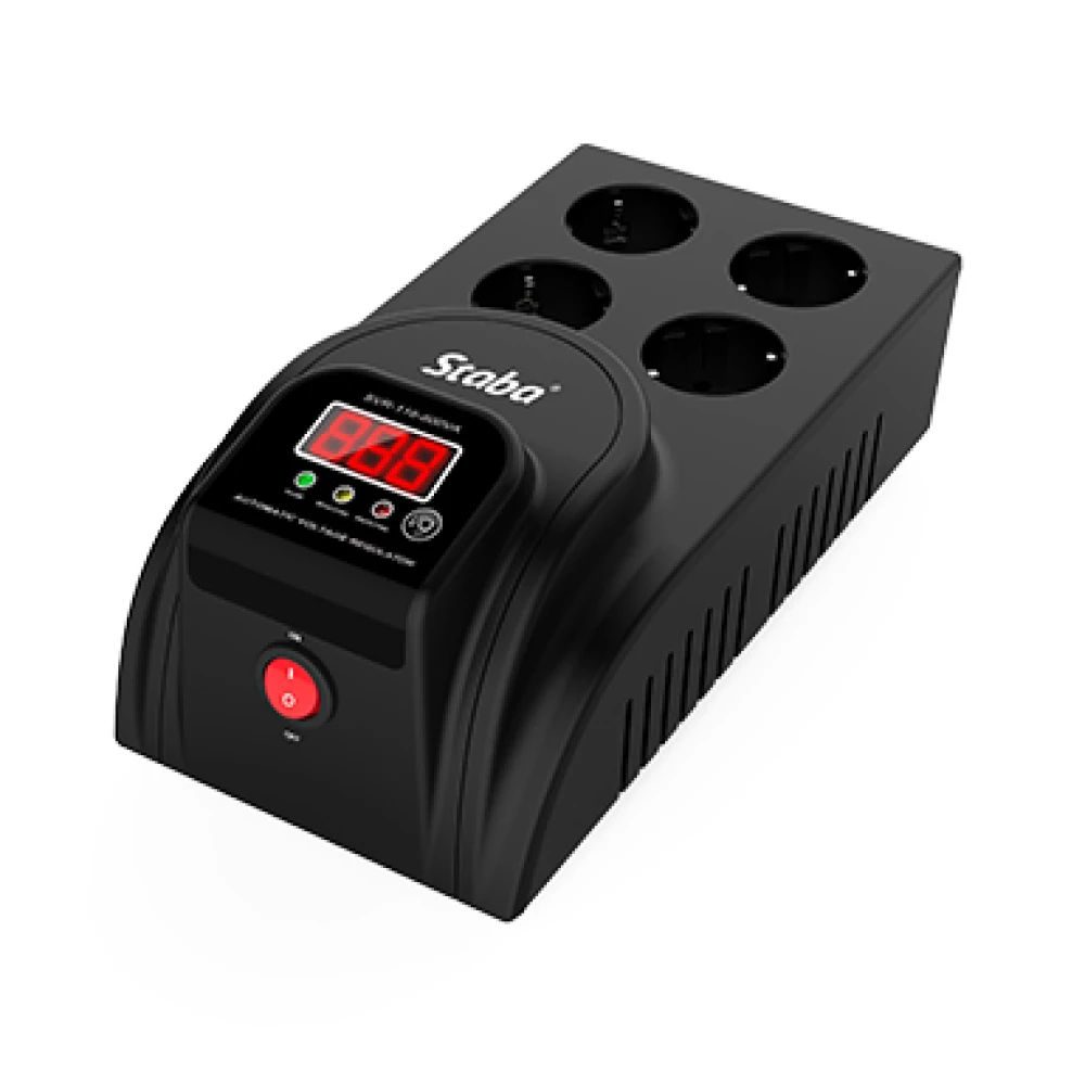  Σταθεροποιητής τάσης τύπου relay 1000VA με 2 πρίζες AVR + 2 πρίζες Bypass SVR-116 1000VA
