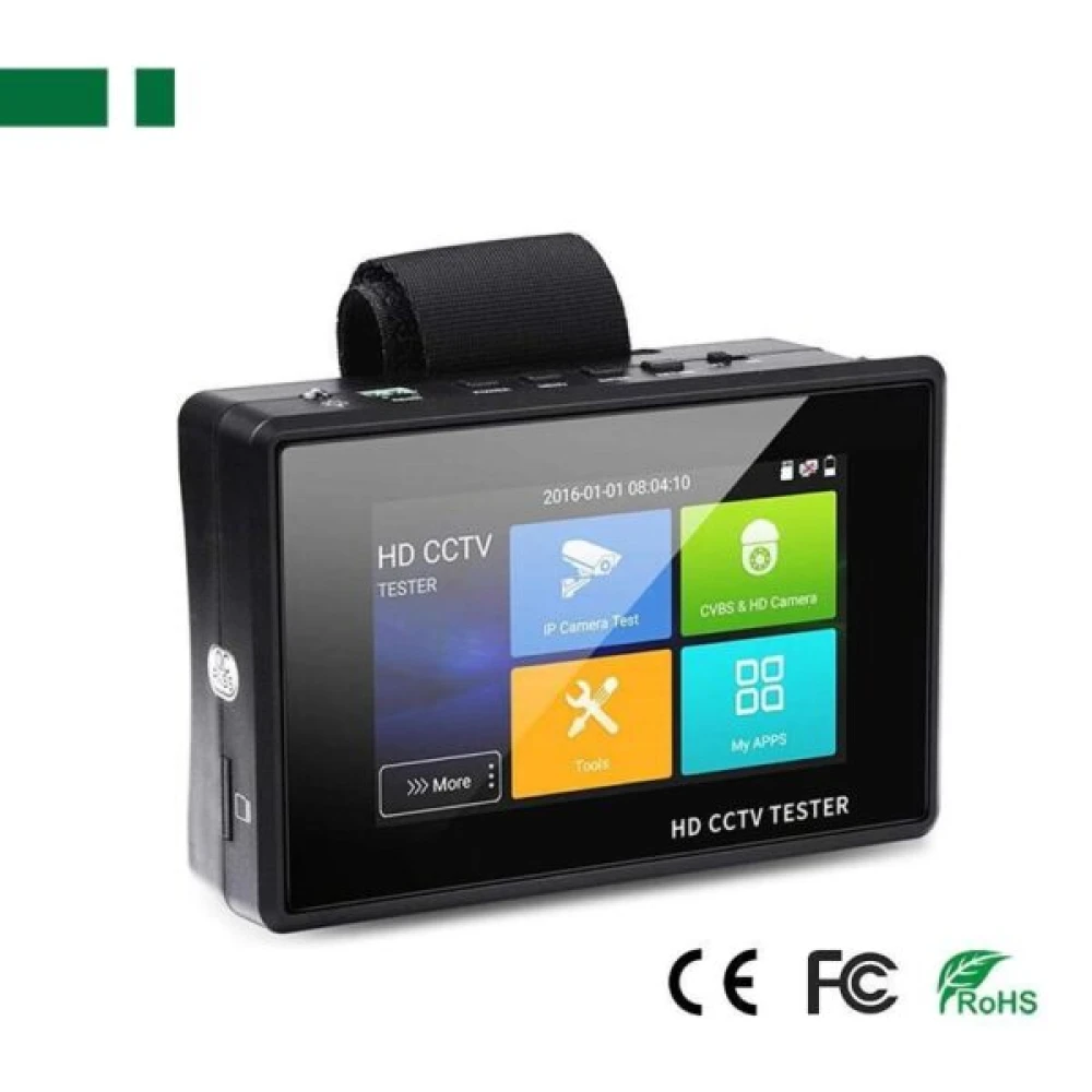 Tester CCTV – IPC/AHD/TVI/CVI/CVBS , CAMERA TESTER, 8MP, 3.5 inch LCD Screen   ANGA PS-C18ADH 