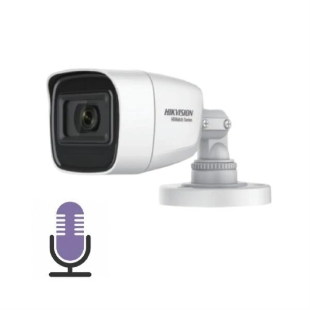 Κάμερα bullet 2 MP 1080p με ενσοματωμένο μικρόφωνο   2,8mm HIKVISION/HiWatch HWT-B120-MS
