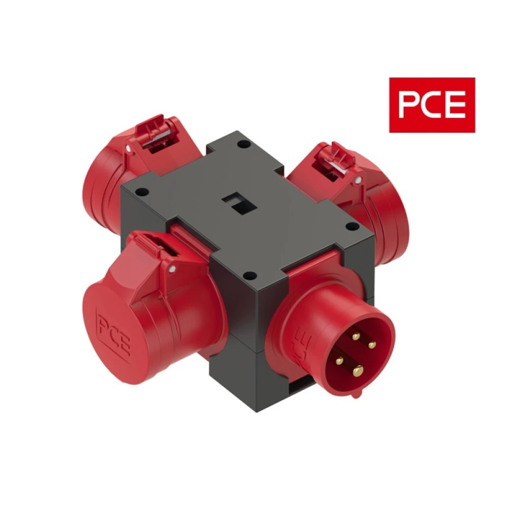 Βιομηχανικό adaptor φις 4P  αρσενικό σε 3P θηλυκά 16A IP44 9430311 PCE