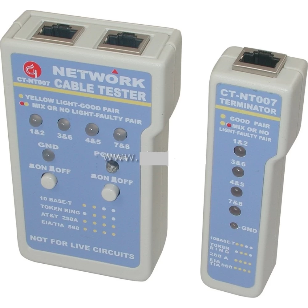 Tester δικτυακών καλωδίων ct-brand CT-NT007