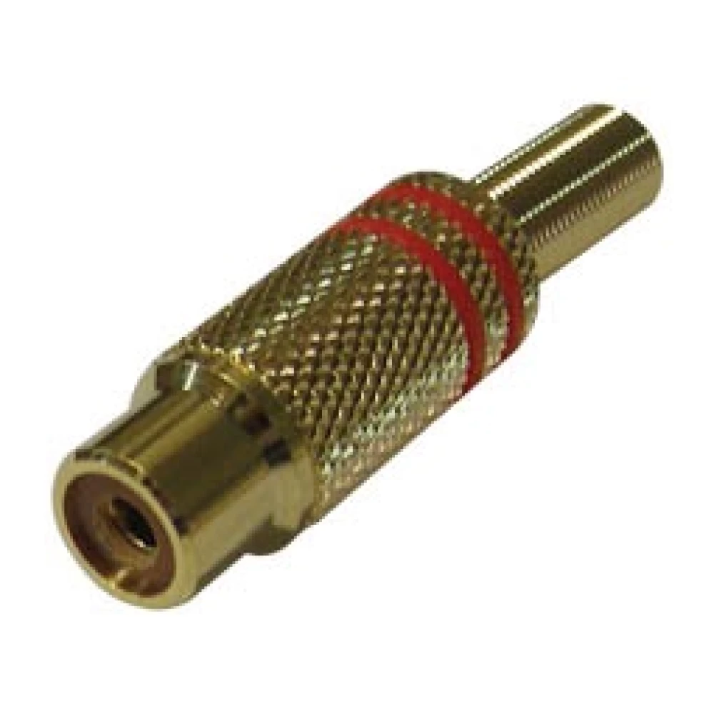 Φίς Rca θηλυκό κόκκινο  RJ-221G