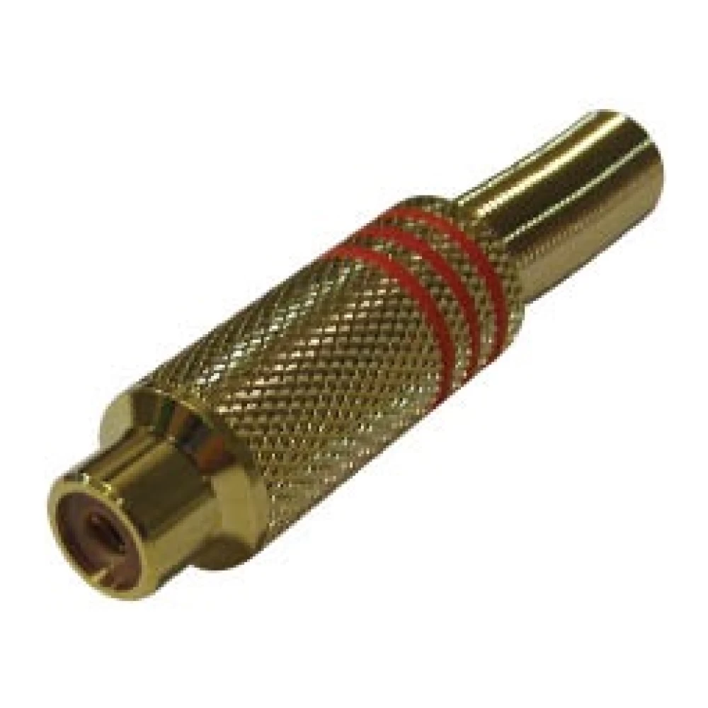 Φίς Rca  θηλυκό κόκκινο  RJ-214G