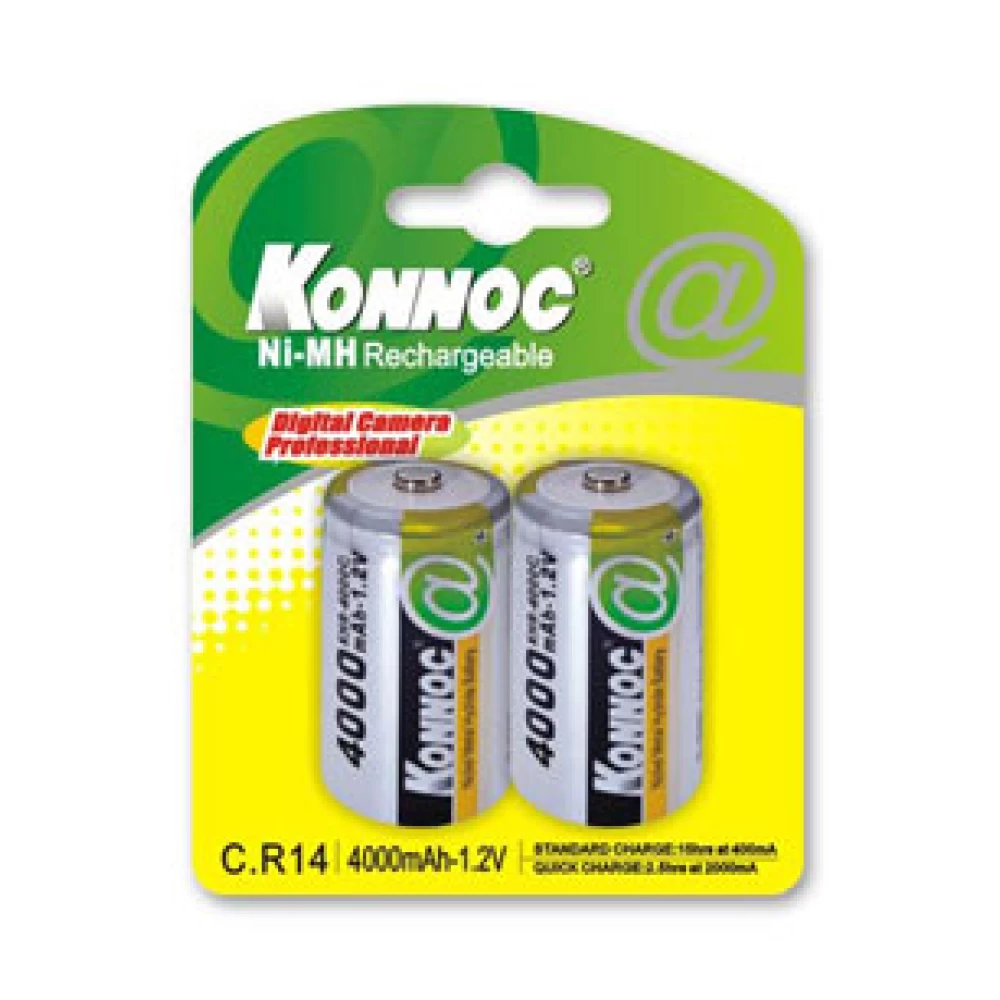 Μπαταρία  επαναφορτιζόμενη  Konnoc NiMH 14C/4000mAh