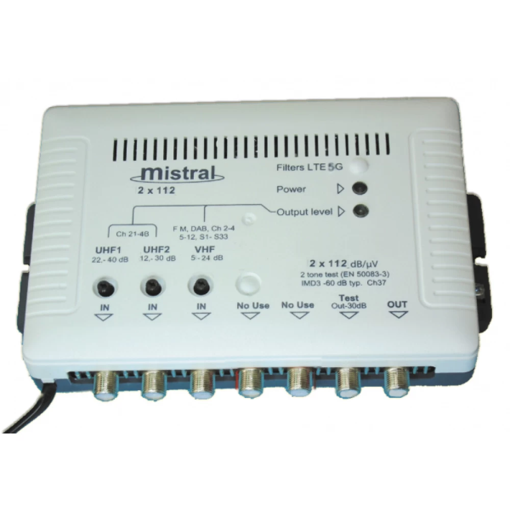 Ενισχυτής κεντρικής κεραίας Mistral 2x112F 5G