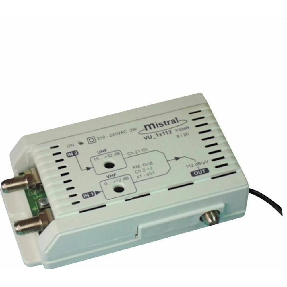 Ενισχυτής κεντρικής κεραίας 112db Mistral 1x112F 5G