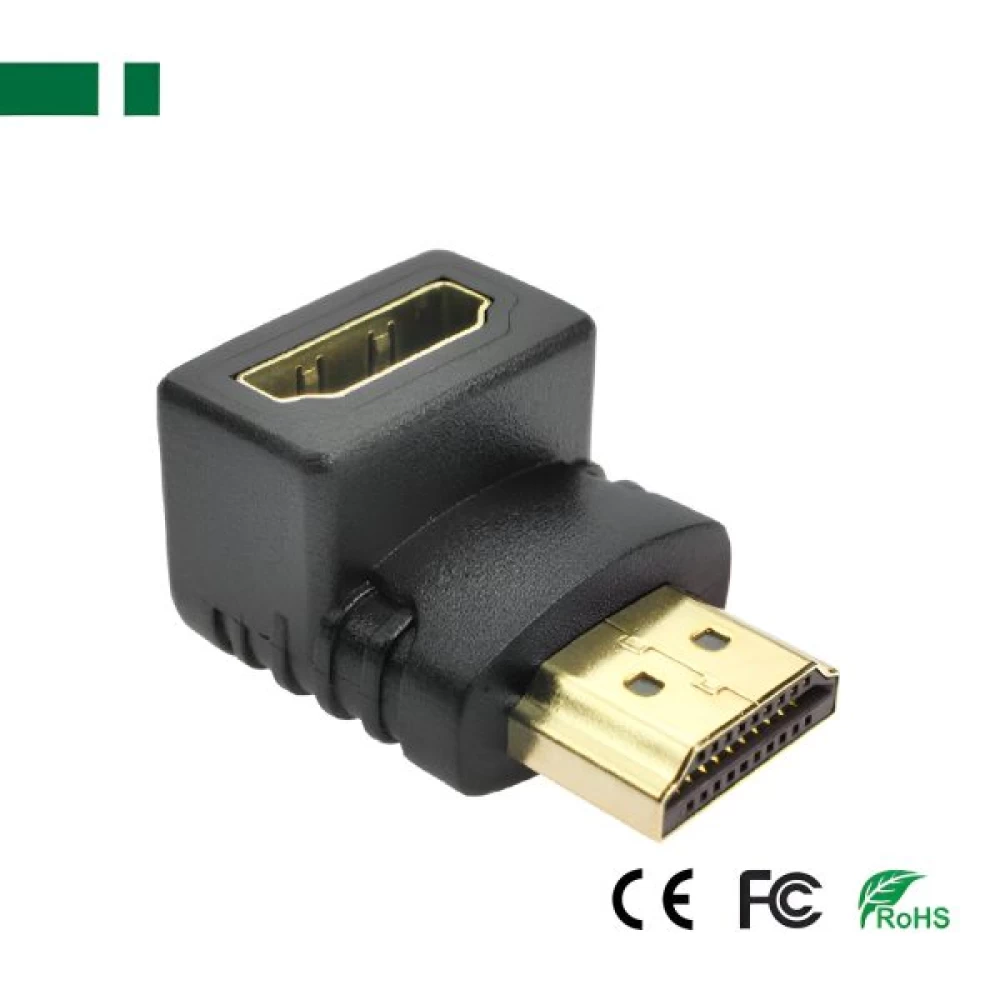  Adapter ANGA PS-A011 HDMI (A) αρσενικό σε HDMI (A) θηλυκό 90 μοίρες CHA-012