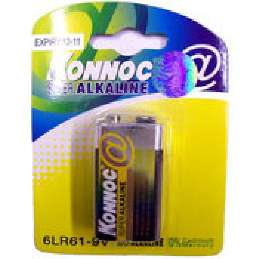 Μπαταρία αλκαλική konnoc 9 volt 3230