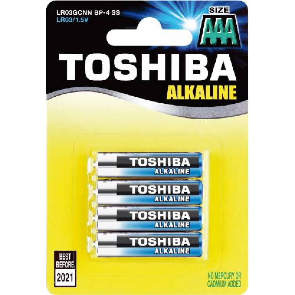 Μπαταρία αλκαλική 4άδα Toshiba LR03 AAA LR03GCNN BP-4SS