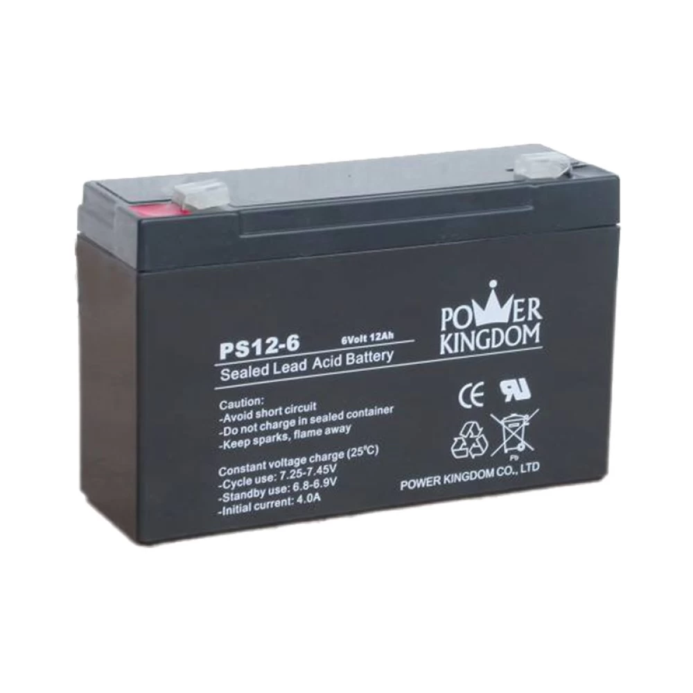 Μπαταρία μολύβδου 6V 12Ah Power Kingdom PS12-6