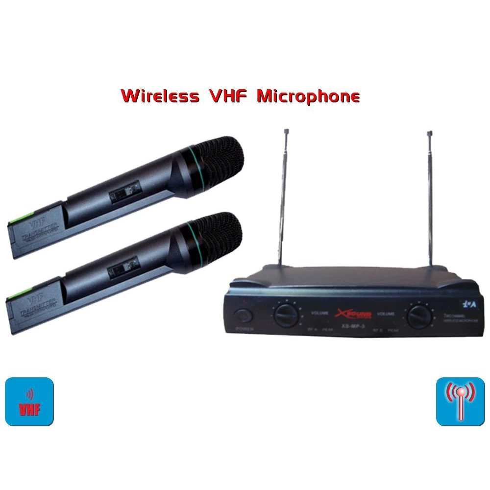 Μικρόφωνο ασύρματο 2 χειρός VHF Xsound  XS-MP-3/2