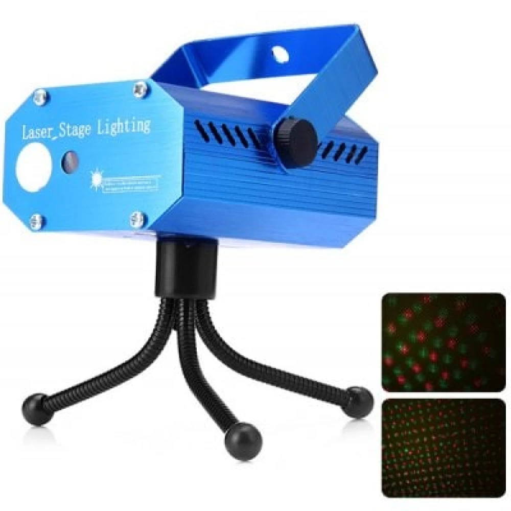 Φωτορυθμικό laser mini lighting  κόκκινη & πράσινη ακτίνα  YX-09