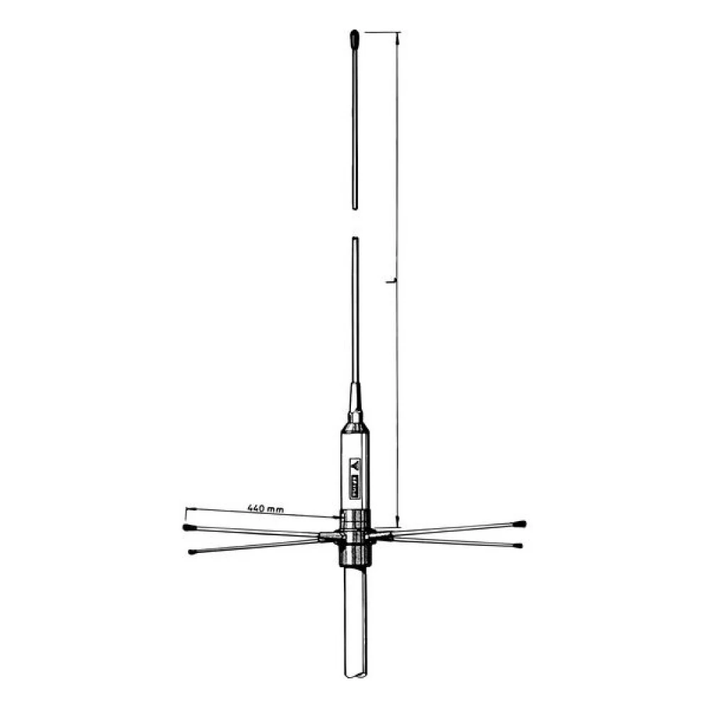 Κεραία VHF Marine Cte Gp160- G156