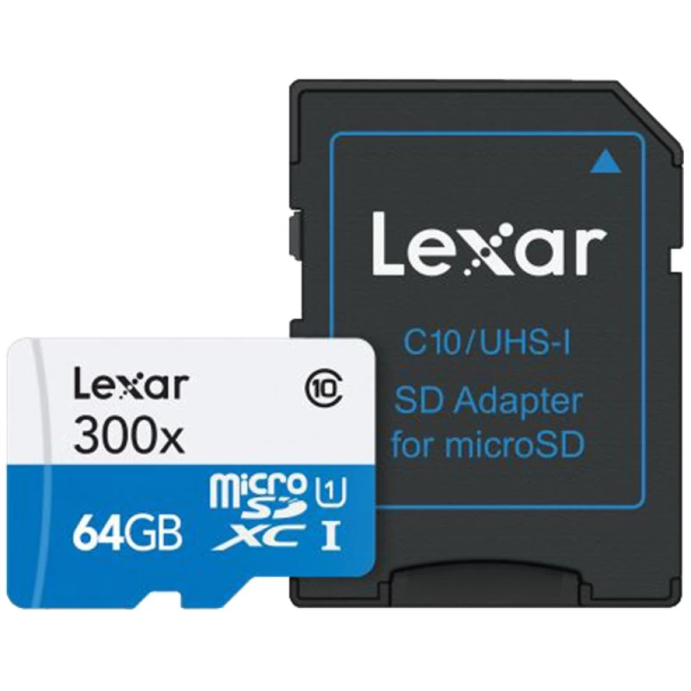 Κάρτα μνήμης Micro SD+adaptor Lexar  64Gb SD-64GB/T